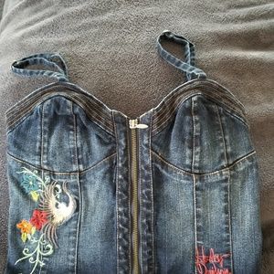 Genuine Harley Davidson denim top